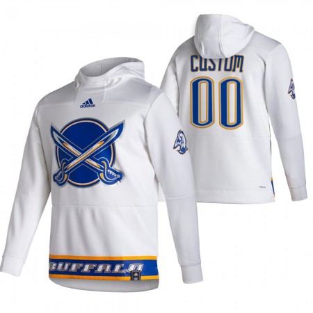 Miesten NHL Buffalo Sabres Custom 2020-2021 Reverse Retro Pullover Hooded Sweatshirt